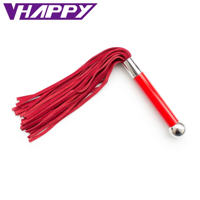 VaHppy 38 см из натуральной кожи шлепки весло Flogger плеть флирт сексуальные кожаные