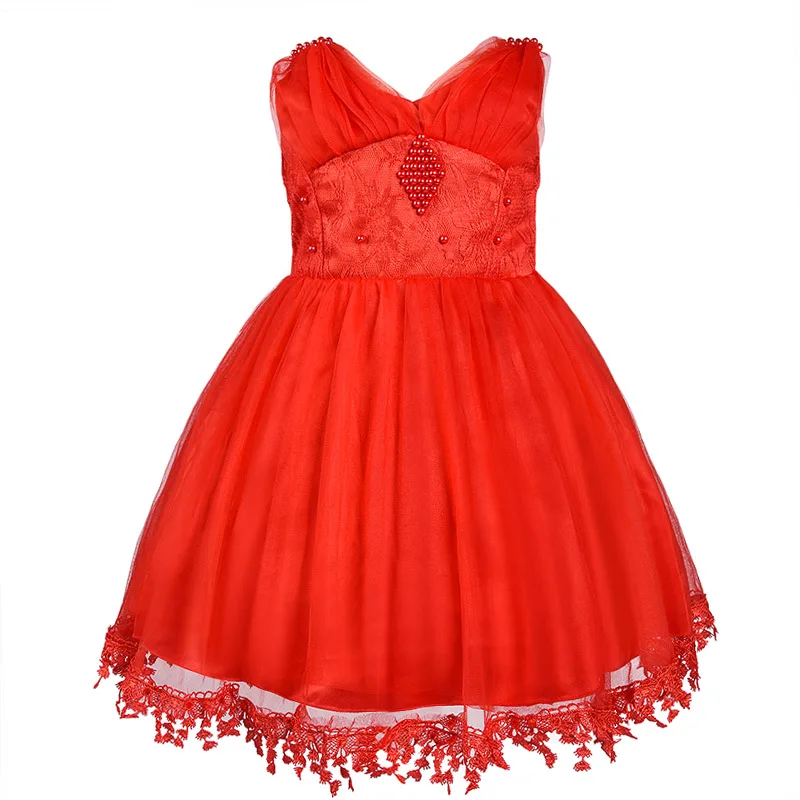 Cielarko/нарядное платье для маленьких девочек, элегантное кружевное платье с цветочным узором для девочек на день рождения, мягкое фатиновое