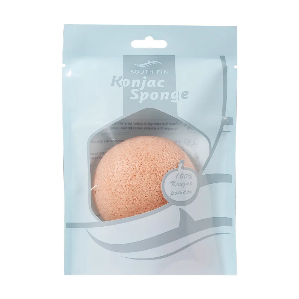 Круглая форма Konjac Губка косметический спонж губка для очистки лица Натуральный аморфофаллюс коньяк слоеное приспособление для очистки лица промывочный флаттер 1 шт. PD