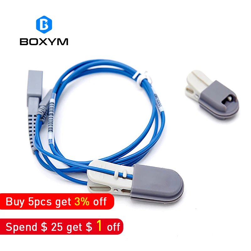 

BOXYM Veterinary Blood Oxygen Probe for Handheld Pulse Oximeter For Cats Dogs Foxes and Other Pets Veterinary
