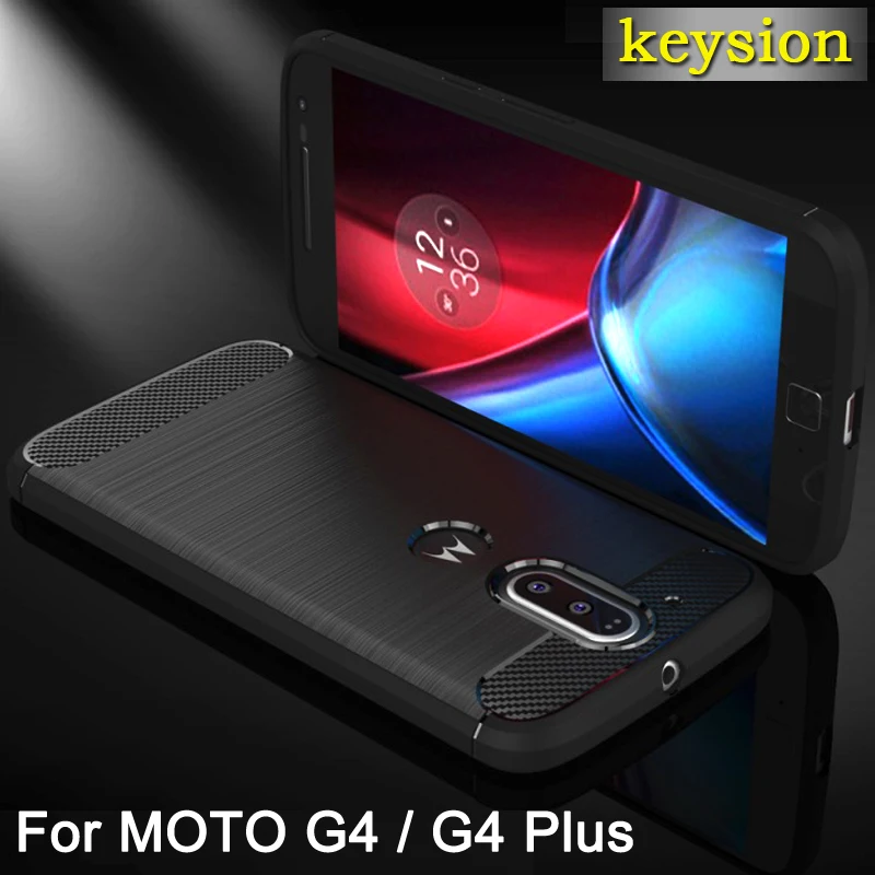 

Sell Case for Motorola Moto G4/G4 Plus Mobile Phone Bag Carbon Fibre Brushed TPU Shell Phone Cases for Moto G 4 plus /G 4 Cover