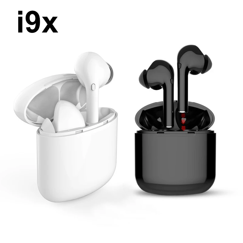 

i9x TWS Bluetooth 5.0 Wireless Earphones Mini Headset Handsfree Earbuds Stereo With Mic Charging Box for Mobile iphone Android