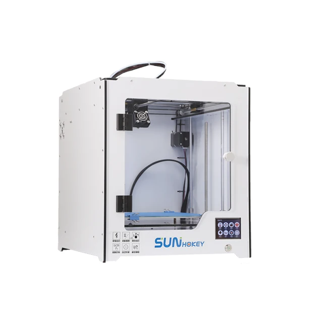 Best Price DuoWeiSi 3D Printer for Sunhokey U250 without cover 2018 Newest Arrival Assembled Metal 3D Printer send 1kg PLA consumables