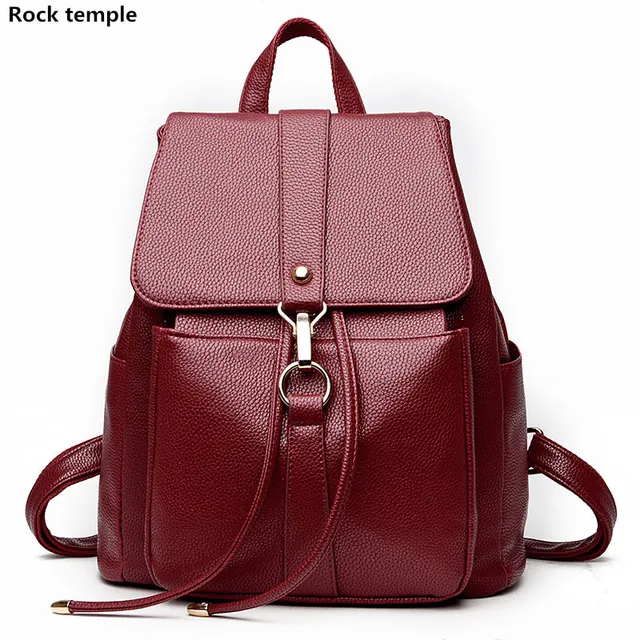 Women Cost effective Backpack leather College Student School backpacks