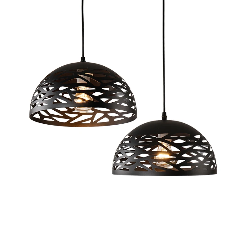 

Studio Italia Kelly Pendant Light Painte Metal Led Pendant Light Hollow Iron Hanging Lamp Dining Room Cord Suspension Lamp