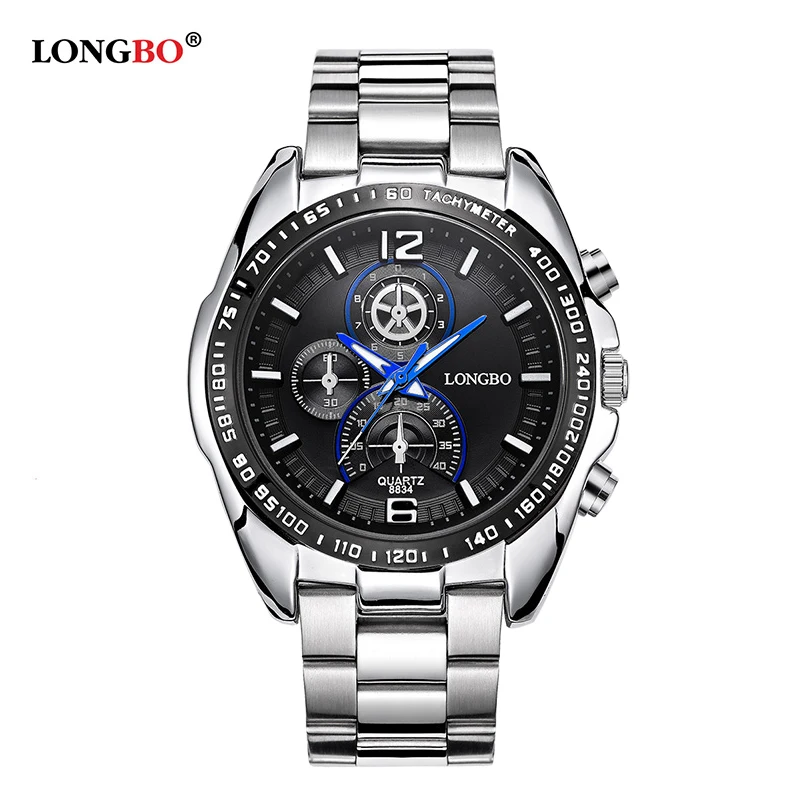 

LONGBO Watch Men Luxury Stainless Steel Watches Water Resistant Men's Relogio Masculino Gifts