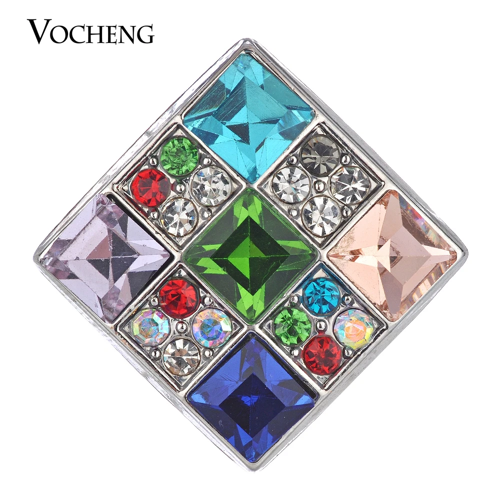 

Vocheng Ginger Snap Square Shape 3 Colors 18mm Filled Crystal Vn-1641