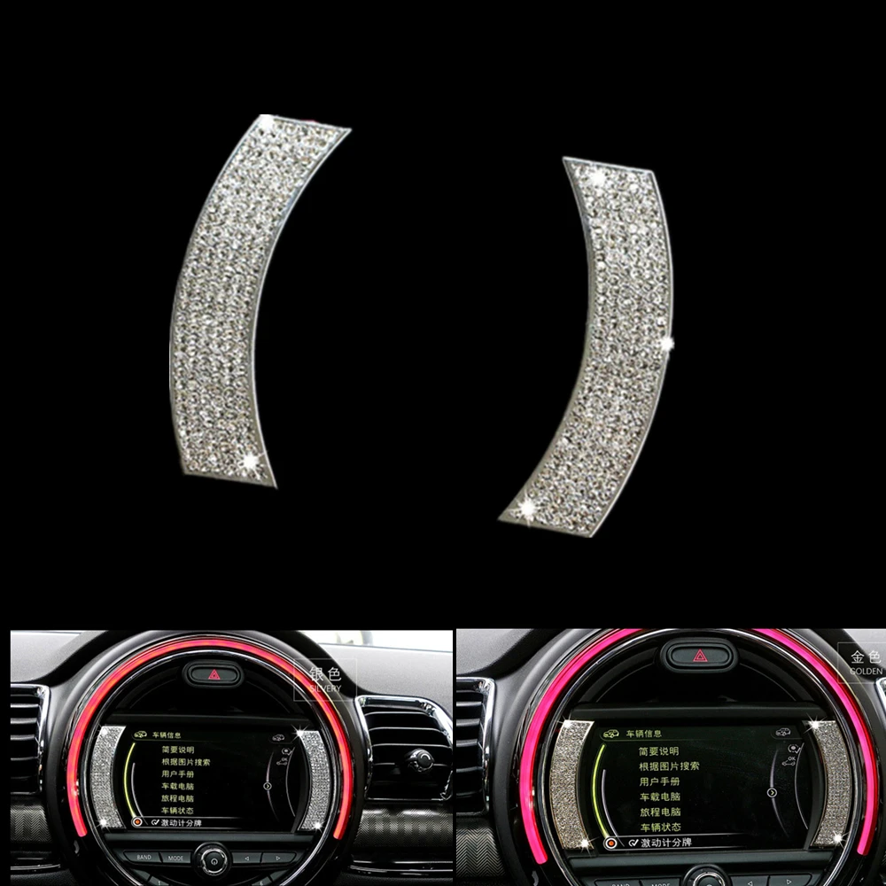 

For Mini Cooper F56 F55 F54 Interior Dashboard Diamond Stickers Instrument Navigation Decoration Mini F54 Clubman MINI F55 F56