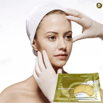 

1Pair Eye Mask Gold Crystal collagen Eye Masks Anti-Puffiness Dark Circles Anti Aging Moisturizing Eye Care Patches on sale