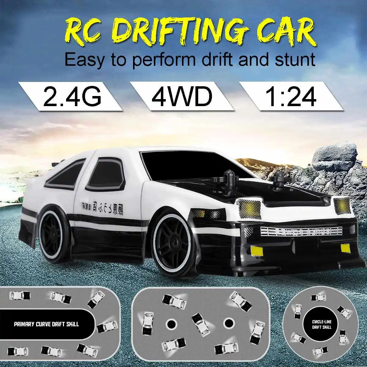 

1:24 2.4G 4WD RC Car High Speed Remote Control Drift Racing Car Off-Road Vehicle Toys for Electronic Hobby Toys Children Gift