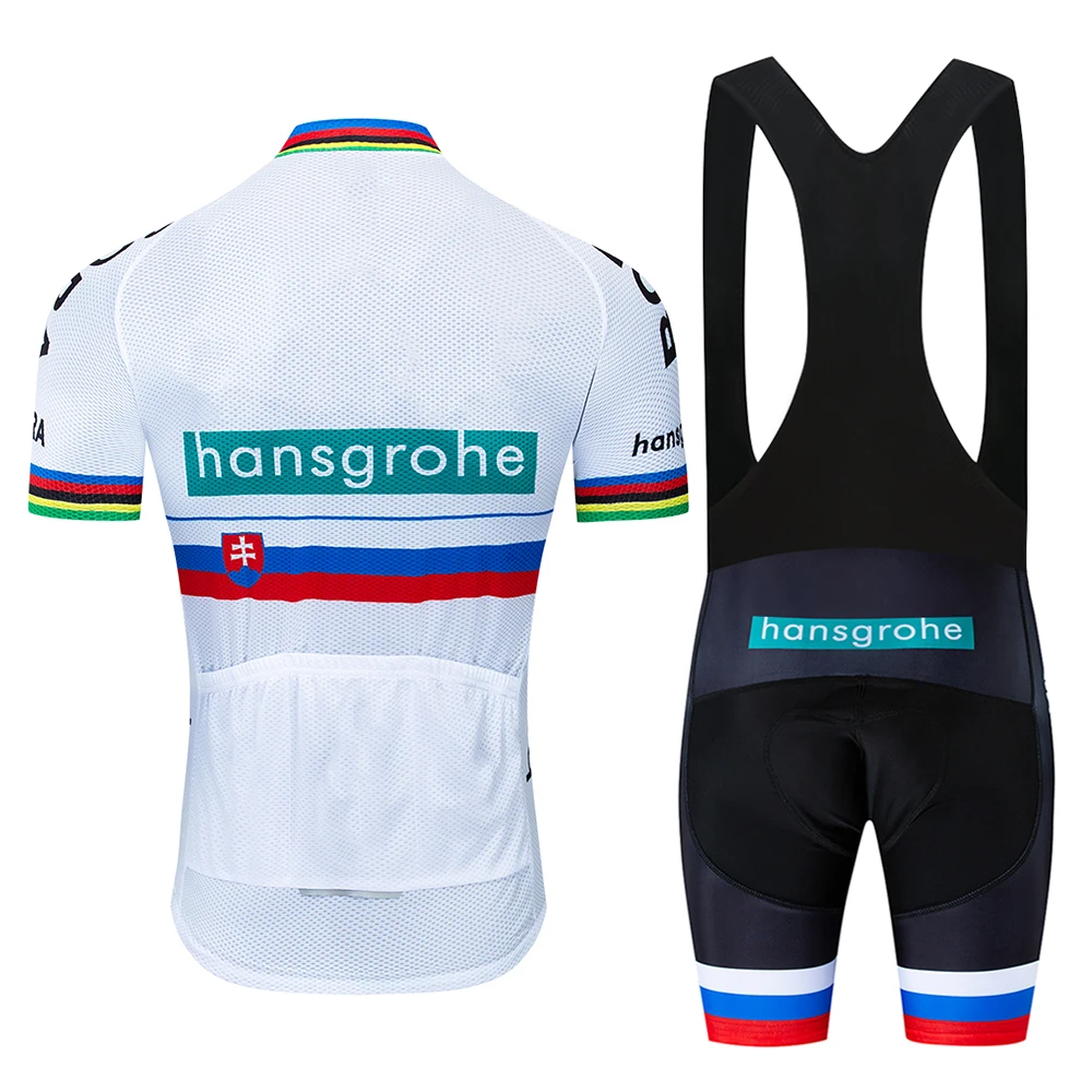 Новинка года, комплект из джерси и шорт Hansgrohe team, дышащие летние топы, рубашка Ropa Ciclismo для мужчин, Майо, Culotte, одежда