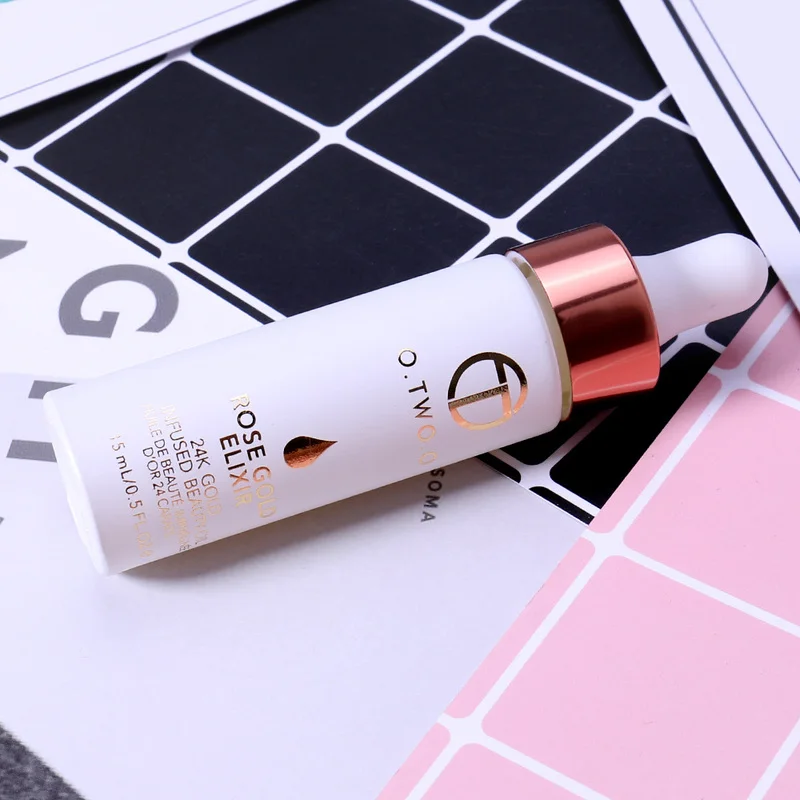 

O.TWO.The 24k Rose Gold Essential Oil Oil Elixir Skin Makeup For Face Before Primer Oil Moisturizing Vitamin C Face Anti-aging