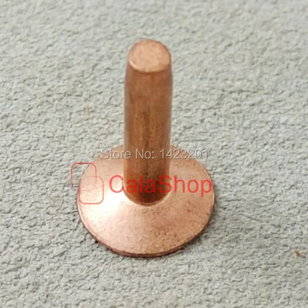 

100 pcs / Lot 12mm Solid Copper Rivets & Burrs Permanent Fasteners Gauge Horse Tack
