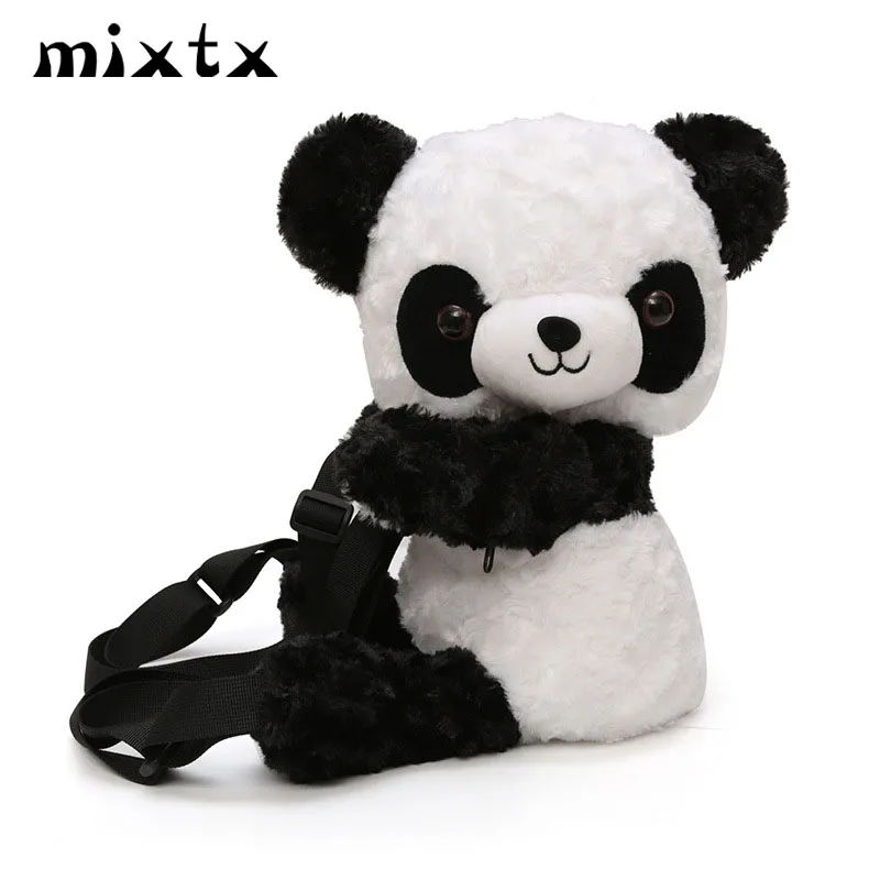 

mixtx 2019 Women New Cute Panda Backpack Sweet Girl Lovely Small Schoolbag Teenager Student Back Pack Shoulder Bag Cartoon Purse