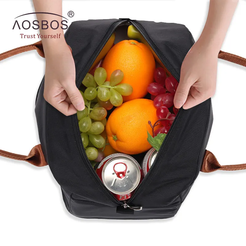 Fashion Portable Cooler Lunch Bag Thermal Insulated Travel Tote Bags Large Food Picnic Lunch Box Bag For Men Women Kids