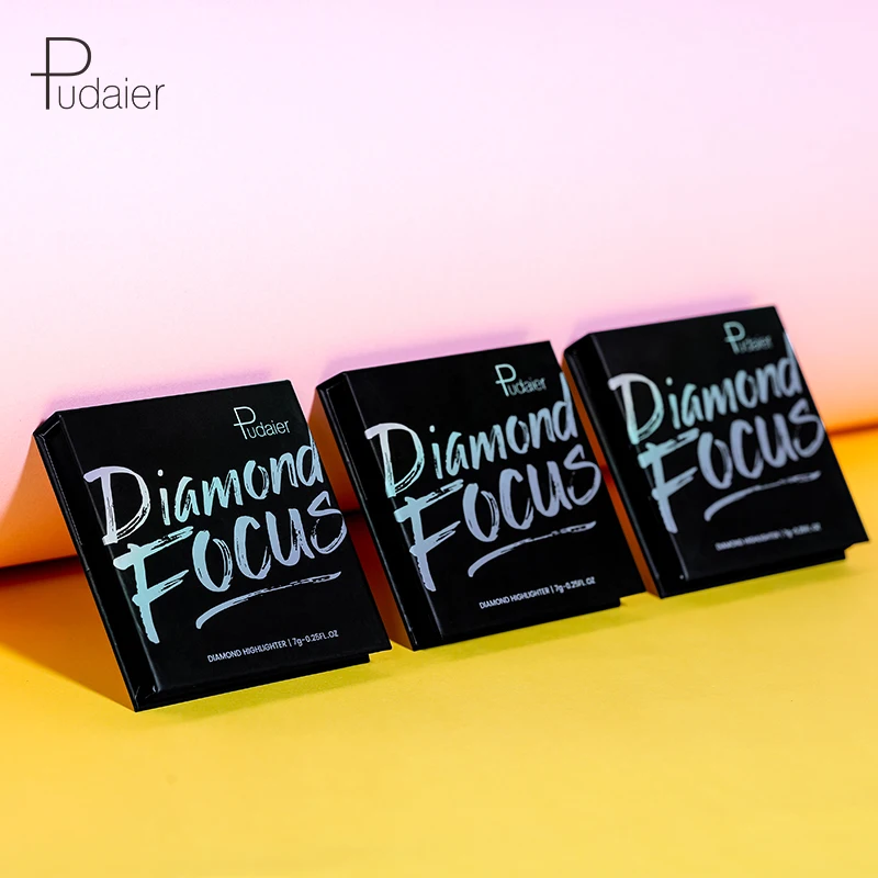 Pudaier высококачественный осветлитель для лица Highlighter пудра 5 цветов Глянцевая мерцающая пудра для ремонта макияжа лица светящаяся косметика