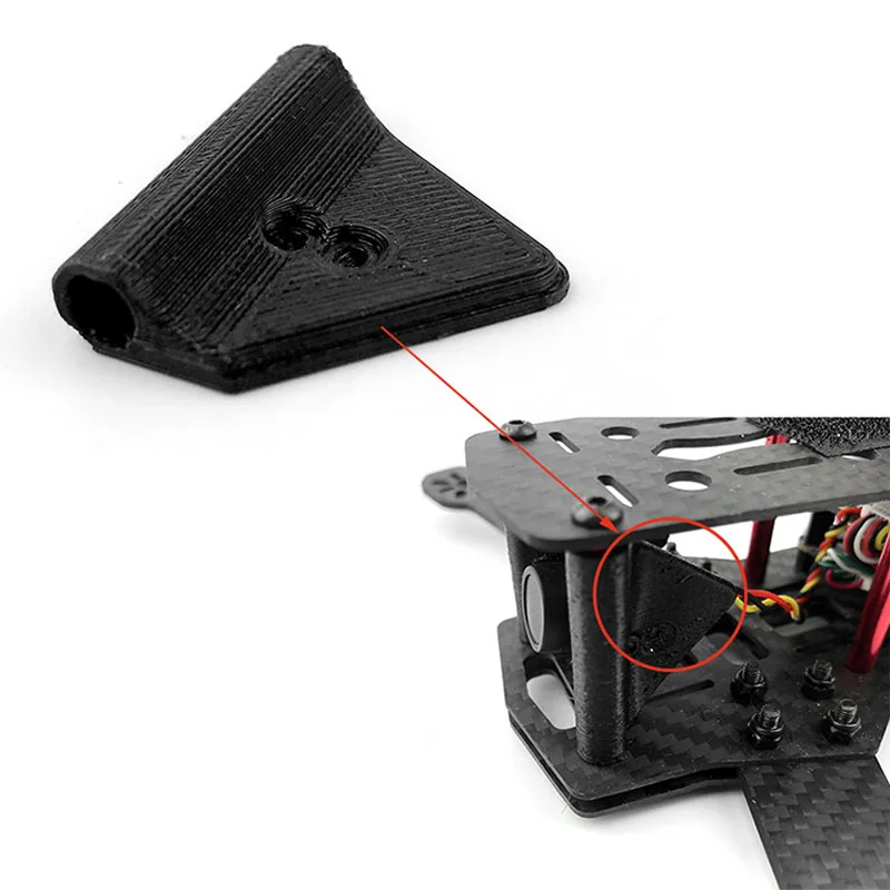 

1 Pair QAV250 FPV Frame Camera Fixed Bracket 3D Printing Mounting Plate Holder for RC Drone Spare Parts DIY Accessories