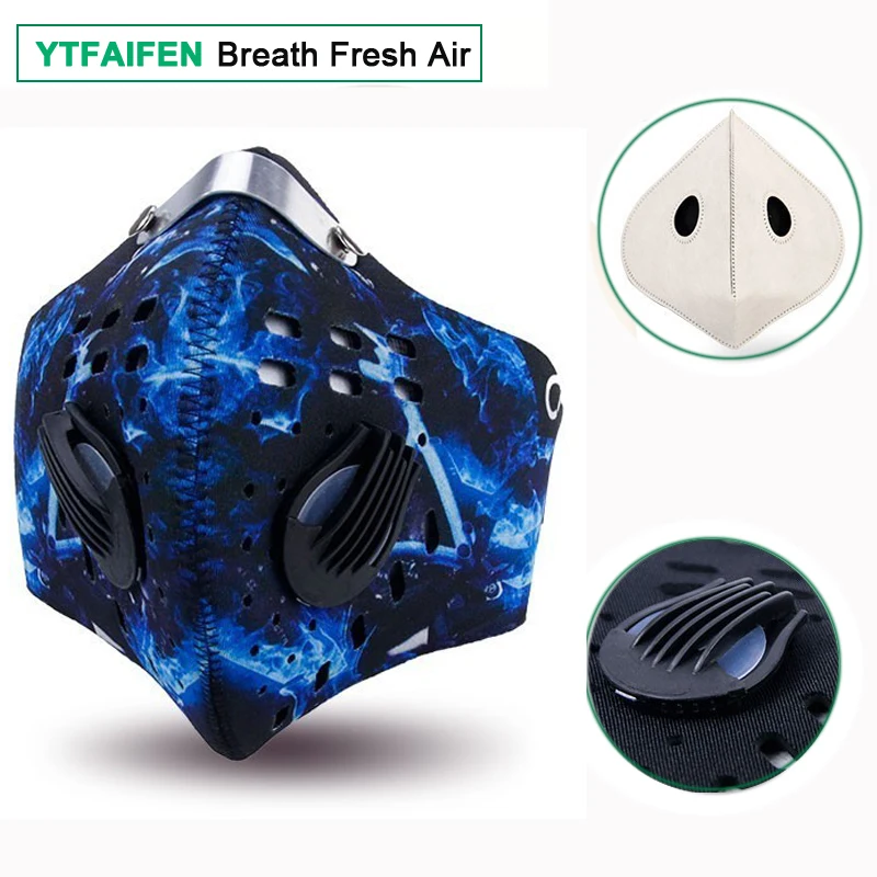 

Tactical Carbon Mask Cycling Sports Running Outdoor Face Masks N99 Filter Half Airsoft Bicycle Bike Mascarilla Polvo Training