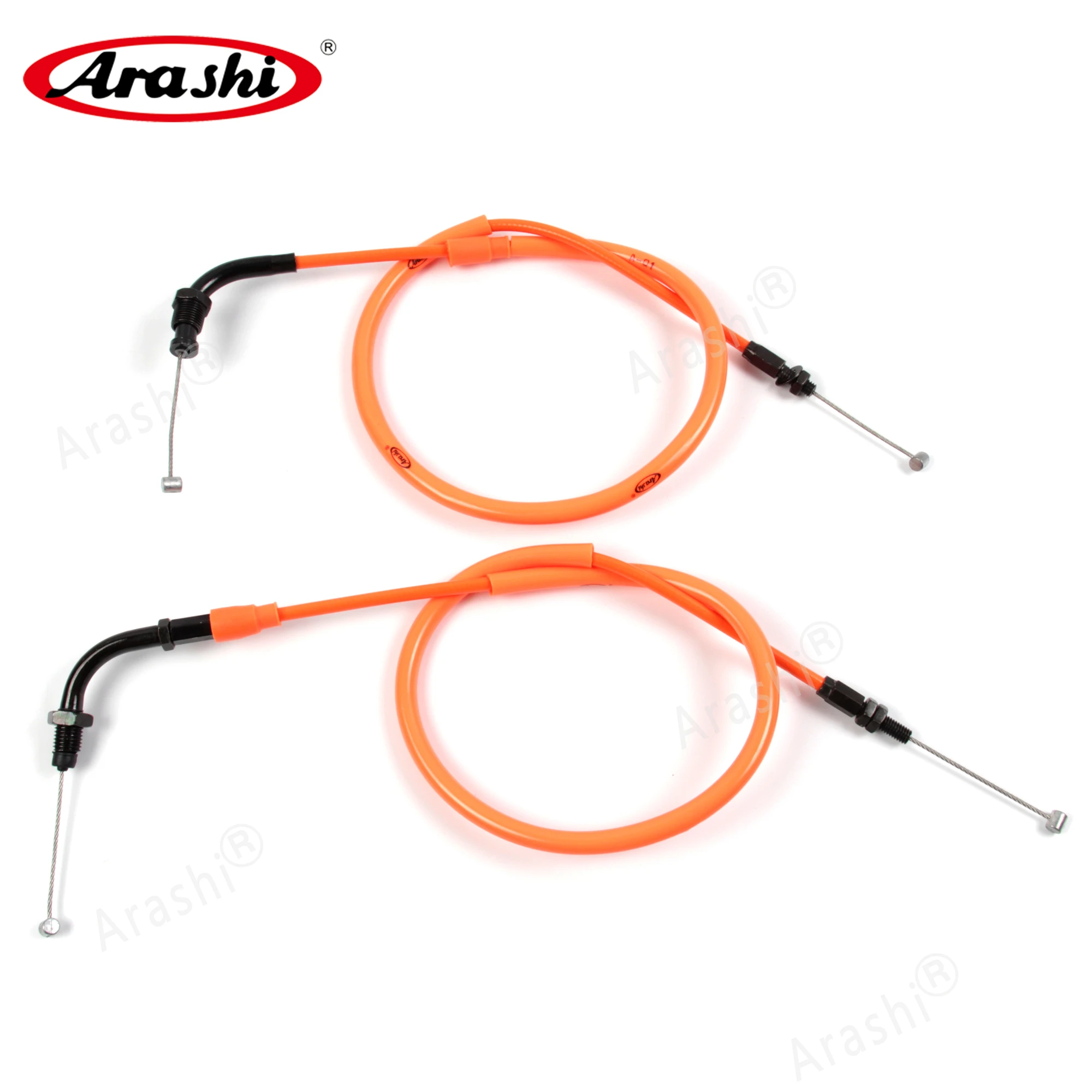 Arashi Motorcycle Accelerator Throttle Cables Lines for HONDA CBR600 2003 2004 2005 2006