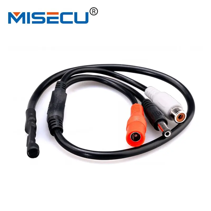 

MISECU 4pcs CCTV Microphone Wide Range Audio MIC Mini Microphone with DC output voice pick up device for CCTV Security DVR