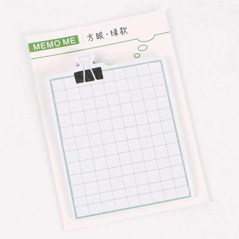 

1 Piece Square Grid Daily Agenda Planner Memo Pad Color Sticky Message Note Pad For Student Stationery Gift
