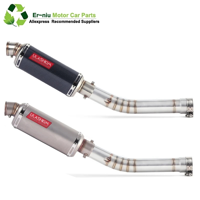 

Motorcycle Exhaust Muffler Escape Modified Link Middle Pipe Full System Slip On For yamaha YZF R6 YZF-R6 1998-2005