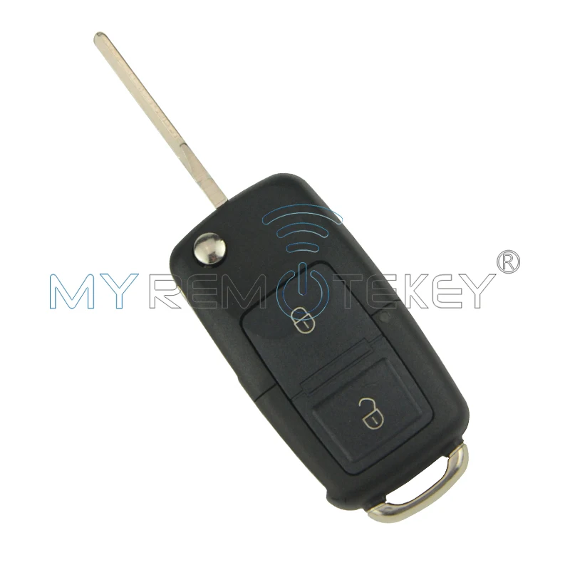 2 шт. Автомобильный Дистанционный ключ для VW Volkswagen Golf Passat Polo Skoda Seat 2000 2001 2002 2003 1J0959753N 2 кнопки 434 МГц ID48 remtekey