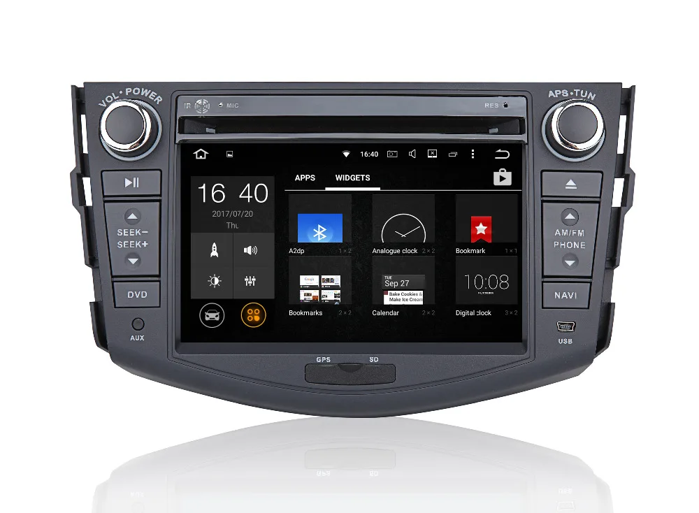 Cheap Android 8.1 Quad Core 2G RAM Car DVD Player GPS Navigation For Toyota RAV4 Rav 4 2007 2008 2009 2010 2011 car radio wifi 4G 5