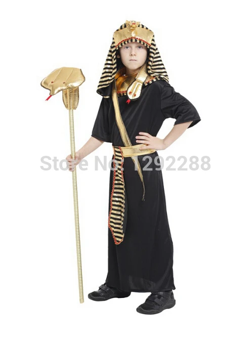 Карнавальный на Хэллоуин костюм для мальчиков Детский костюм египетского фараона Клеопатра Королевский