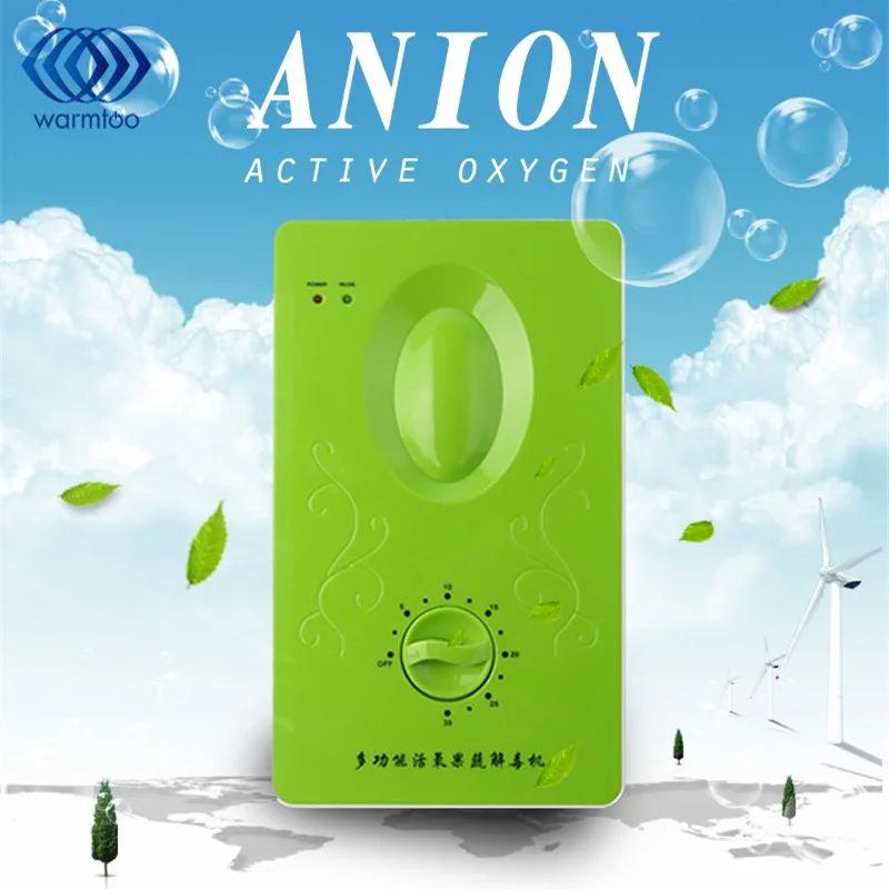 

15W 220V 4-6L Multifunctional Household Active Oxygen Anion Ozone Generator Air Purifier Fruit Vegetable Meat Kitchen Usage