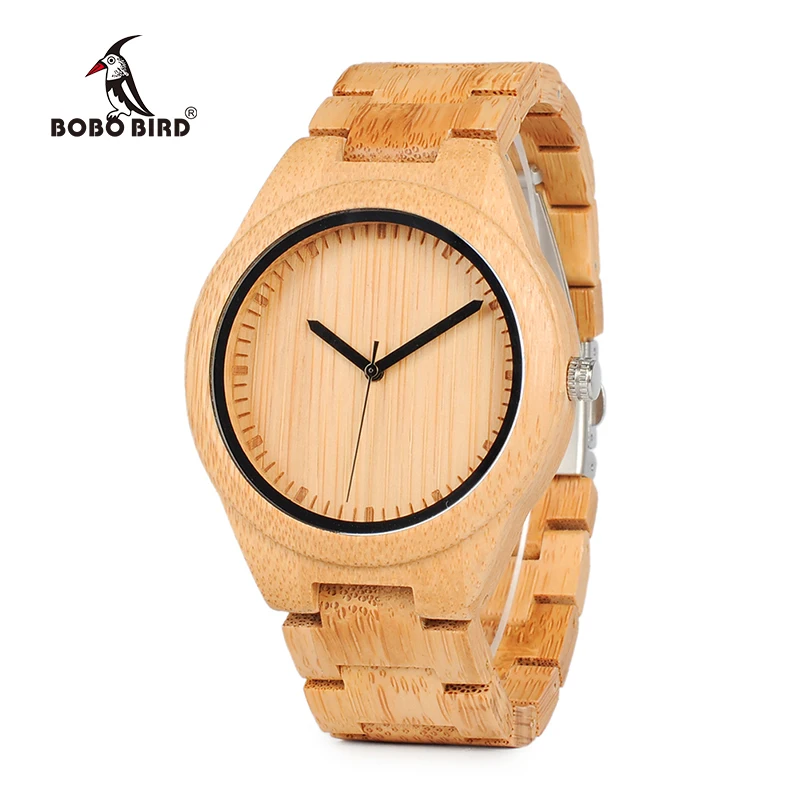 BOBO BIRD WG27 Unisex Bamboo Watch Men Quartz Watches Full Bamboo Brand Designer as Best Gift For Men Women Gift Wood Box