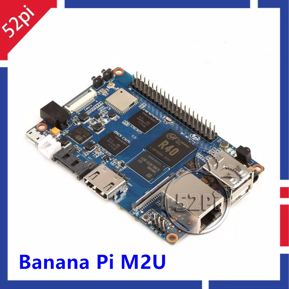 Умная док станция Banana Pi M2U четырёхъядерный процессор R40 2 Гб ОЗУ SATA Wi Fi Bluetooth 8 eMMC