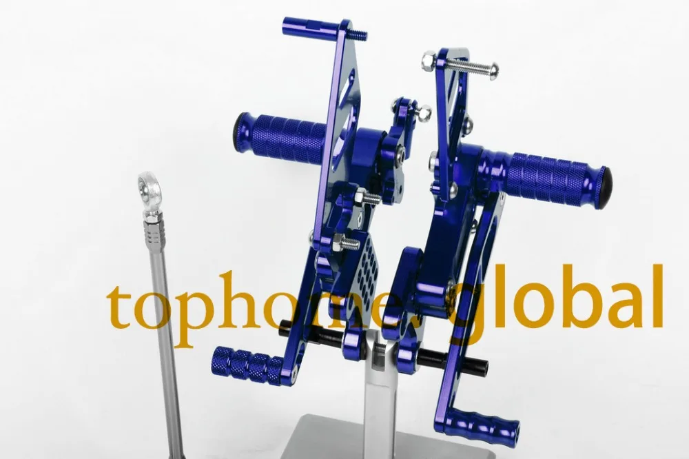 

Free Shipping Motorcycle Parts Blue CNC Rearsets Foot Pegs Rear Set For Honda CBR954RR 2002-2003 motorcycle foot pegs