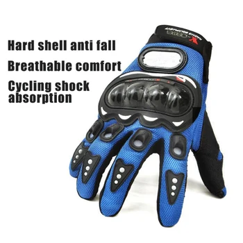 

Motorcycle non-slip Gloves Leather Full Finger Motorcycle Gloves Protective Cover Guantes Moto cross-country Gloves