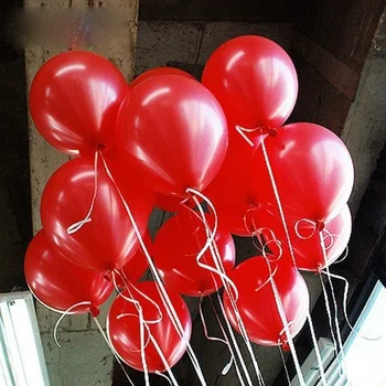 

10inch 1.5g 10pcs/lot Red Latex Balloon Air Ball Inflatable Wedding Children Birthday Party Supplies Decoration Balloon