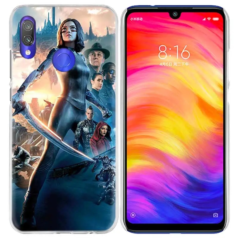 Alita Battle Angel чехол для Xiaomi Redmi Note 7 K20 6 6A Pro Y3 фотоаппаратов моментальной печати 7S 7A GO S2 5 mi играть A1 A2 8 lite Poco F1 жесткий чехол для телефона pc