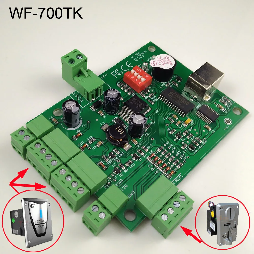 WF-700TK USB адаптер для подключения монетоприемника к ПК и управления лотерейным лотереем