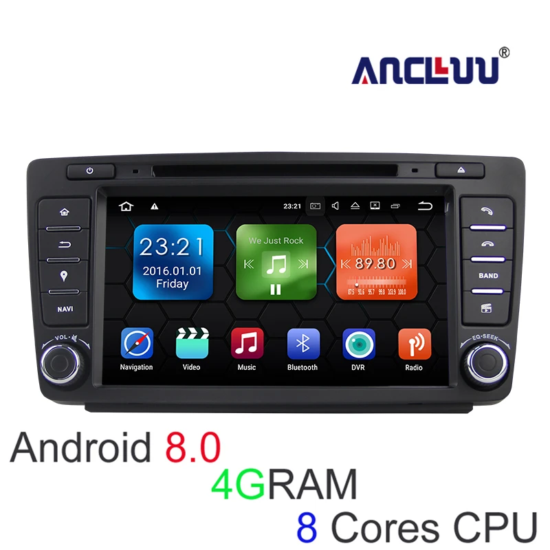

Android 8.0 4G RAM Car DVD For Skoda Octavia 2009 2010 2011 2012 2013 car radio gps navigator with bluetooth wifi