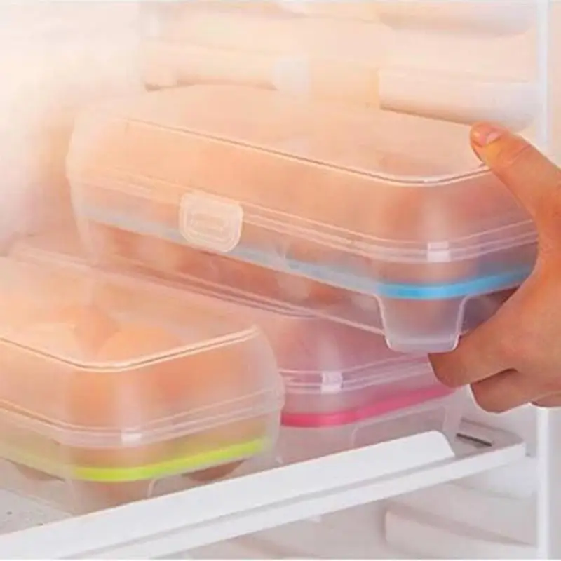 10 сеток ящик для хранения яиц в холодильнике пластиковый пищевой Органайзер анти-столкновения яйцо контейнер лоток протектор кухонные инструменты поставки