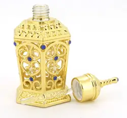 H & D 1 шт. 10 мл Винтаж металлический флакон для парфюма арабских флакон-капельница для духов, эфирных масел Бутылка Контейнер Ближний Восток