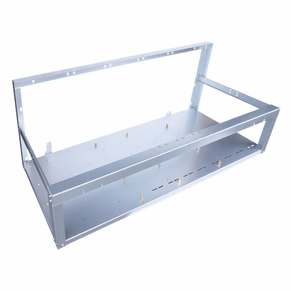 8 Graphics Card GPU Mining Machine Frame With 5 Cooling Fans USB PCI-E Cable Computer BTC LTC Coin Miner Server Case