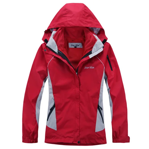 Хит/зимние женские спортивные куртки для альпинизма, кемпинга, теплые лыжные костюмы для рыбалки, верховой езды - Цвет: Красный