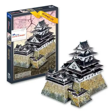 Candice guo 3D puzzle DIY toy paper building model assemble hand work game himeji-jo Japan Ancient castle baby birthday gift 1pc Candice guo 3D puzzle DIY toy paper building model assemble hand work game himeji-jo Japan Ancient castle baby birthday gift 1pc