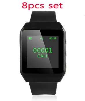 

Free shipping! SINGCALL Wireless Calling System mobile receiver, smart wrist watch pager, 8pc new wrist service call watch