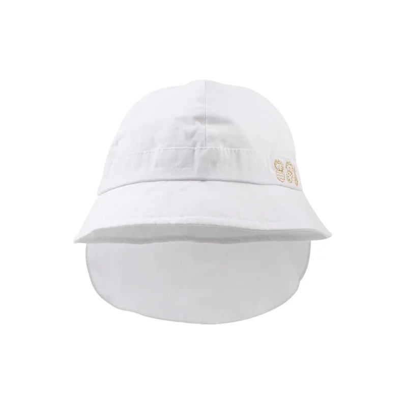 Cotton Panama Neck Protect Baby Hat For Girls Fashion Kids Summer Cap Boy Girl Sun Cap Beach Baby Bucket Hat Baby Boy Clothing (1)