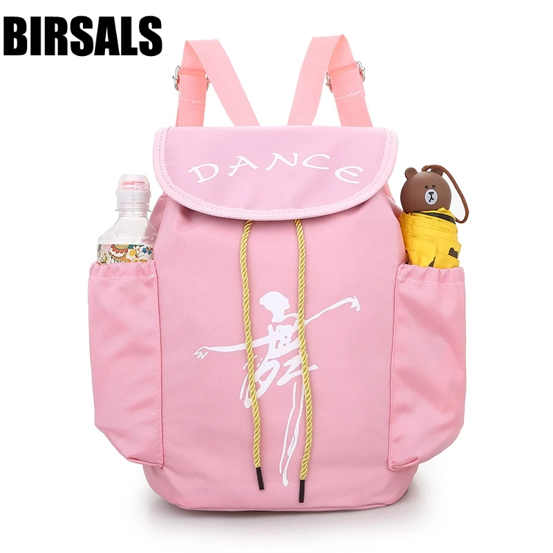 Pink Ballerina Ballet Gift Child Kids Pink ballet bag Backpack Waterproof canvas Ballet Dance Bags AS8658