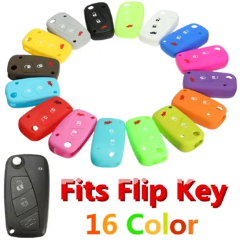 

Car Key Case Silicone Cover for FIAT /Panda /Stilo /Punto /Doblo /Grande /Bravo 500 Ducato /Minibus 3 Buttons Luminous