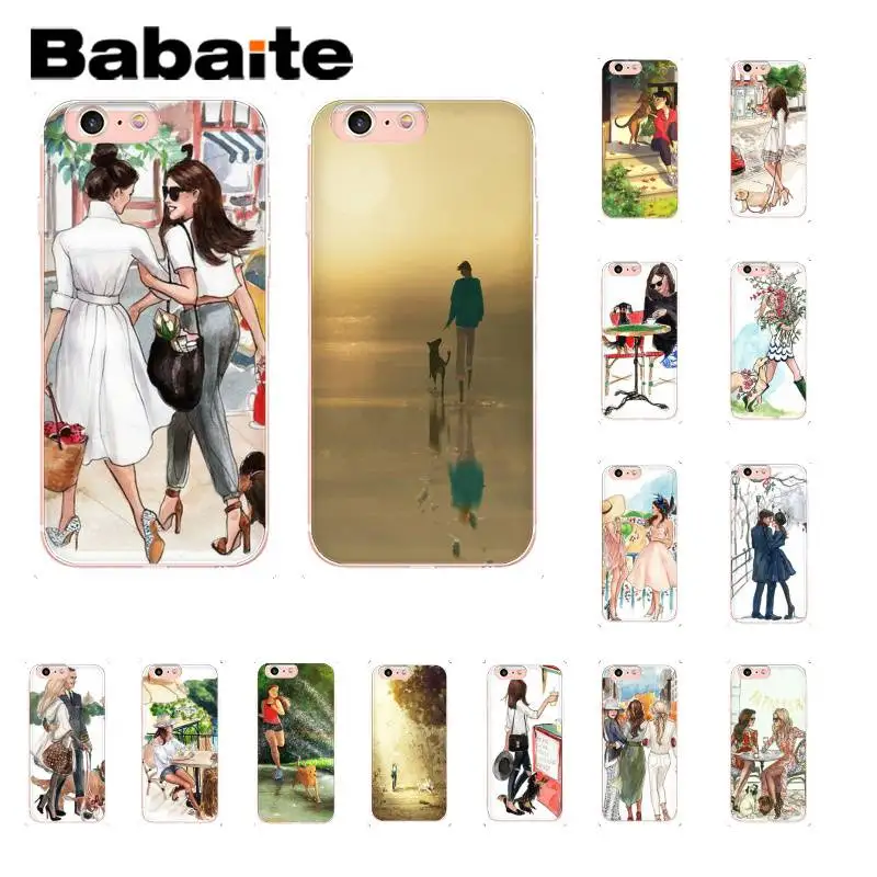 

Babaite Fashion love pet sister Custom Photo Soft Phone Case for iPhone 8 7 6 6S Plus X XS MAX 5 5S SE XR 10 11 11pro 11promax