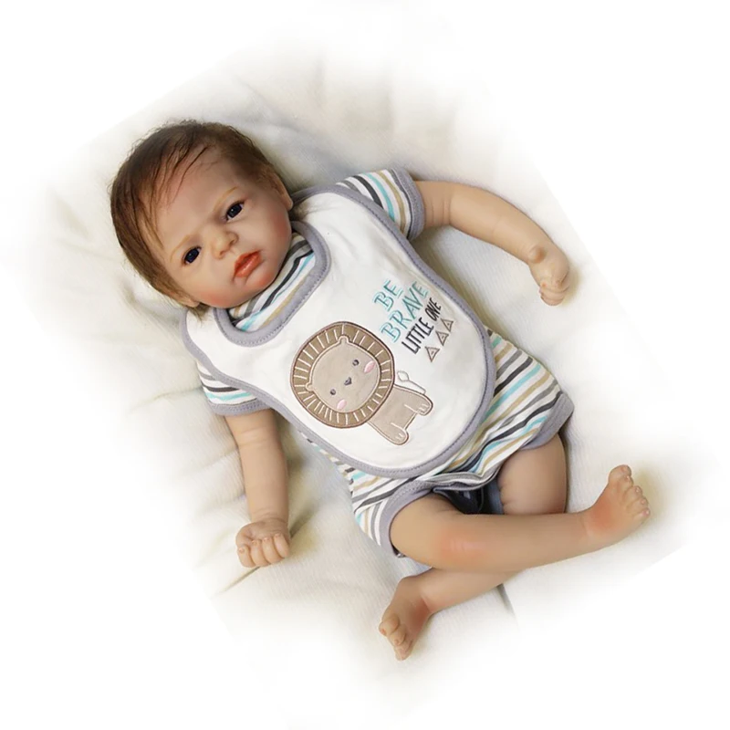

Wholesale 22 Inch Reborn Dolls Model Soft Gentle Touch Vinyl Lifelike Baby Doll Toys For Children Birthday Christmas Gifts