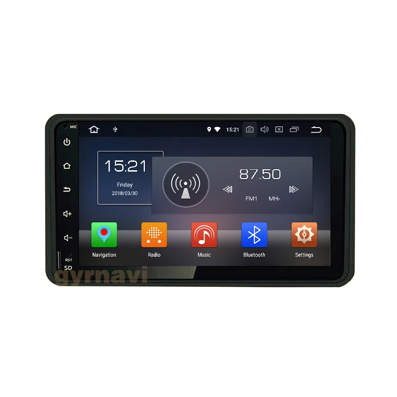 Cheap Octa core PX5 android 8.0 Car GPS radio for Suzuki jimny 2007-2016 with full touch screen 4G RAM WIFI 4G bluetooth mirror link 1